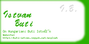 istvan buti business card